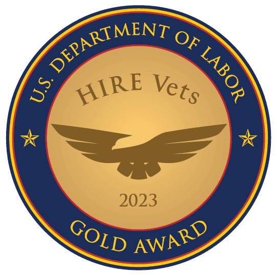 Sabre - Veteran Employer Award gold medallion